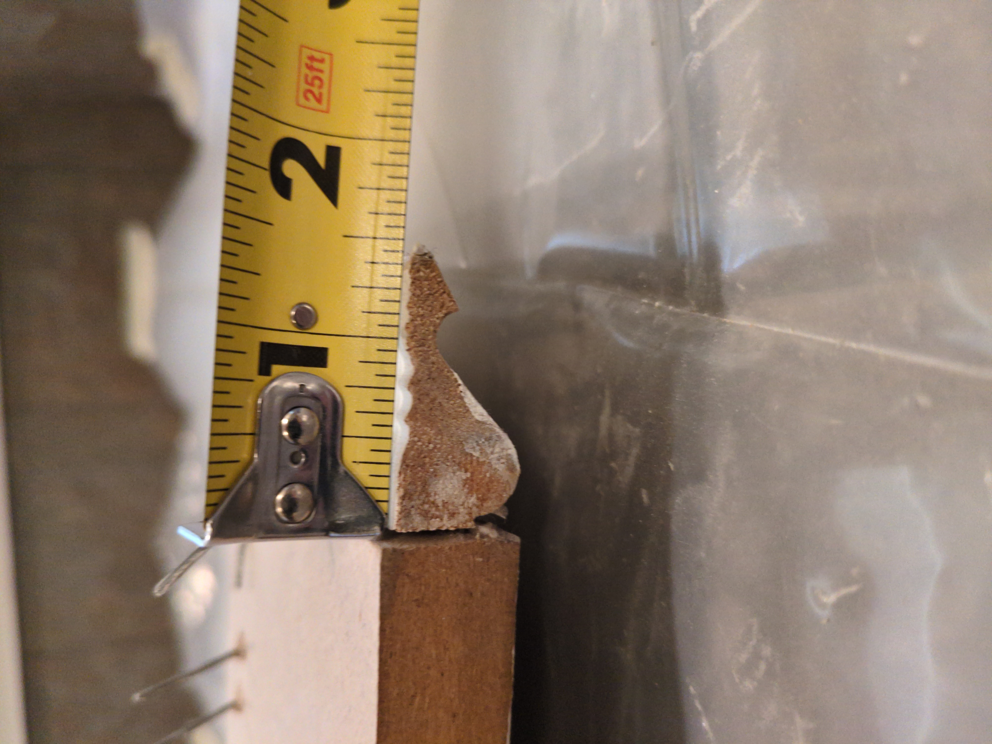 Finished bathroom closet and shelving in Athens GA home